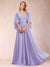 A-Line/Princess V-Neck Half Sleeves Mother of the Bride Dresses with Applique