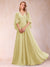 A-Line/Princess V-Neck Half Sleeves Mother of the Bride Dresses with Applique