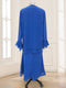 Sheath/Column Chiffon Scoop Long Sleeves Plus Size 2 Pieces with Rhinestone & Jacket