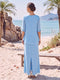 Sheath/Column Chiffon Scoop Half Sleeves Ankle-Length 2 Pieces Mother Of The Bride Dresses with Split Side