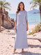Sheath/Column Chiffon Scoop Half Sleeves Ankle-Length 2 Pieces Mother Of The Bride Dresses with Split Side