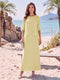 Sheath/Column Chiffon Scoop Half Sleeves Ankle-Length 2 Pieces Mother Of The Bride Dresses with Split Side