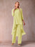 Chiffon Scoop 3/4 Sleeves 3 Pieces Pantsuits with Ruched & Jacket