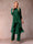 Chiffon Scoop 3/4 Sleeves 3 Pieces Pantsuits with Ruched & Jacket