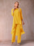 Chiffon Scoop 3/4 Sleeves 3 Pieces Pantsuits with Ruched & Jacket