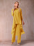 Chiffon Scoop 3/4 Sleeves 3 Pieces Pantsuits with Ruched & Jacket