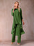 Chiffon Scoop 3/4 Sleeves 3 Pieces Pantsuits with Ruched & Jacket