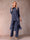 Chiffon Scoop 3/4 Sleeves 3 Pieces Pantsuits with Ruched & Jacket