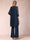 Chiffon Scoop 3/4 Sleeves 3 Pieces Pantsuits with Applique & Jacket