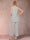 Chiffon Scoop Long Sleeves 3 Pieces Pantsuits with Sequins & Jacket