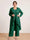 Chiffon Scoop Long Sleeves 3 Pieces Plus Size Pantsuits with Sequins & Jacket