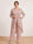 Chiffon Scoop Long Sleeves 3 Pieces Plus Size Pantsuits with Sequins & Jacket