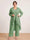 Chiffon Scoop Long Sleeves 3 Pieces Plus Size Pantsuits with Sequins & Jacket