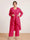Chiffon Scoop Long Sleeves 3 Pieces Plus Size Pantsuits with Sequins & Jacket