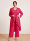 Chiffon Scoop Long Sleeves 3 Pieces Plus Size Pantsuits with Sequins & Jacket