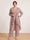 Chiffon Scoop Long Sleeves 3 Pieces Plus Size Pantsuits with Sequins & Jacket