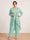 Chiffon Scoop Long Sleeves 3 Pieces Plus Size Pantsuits with Sequins & Jacket