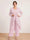 Chiffon Scoop Long Sleeves 3 Pieces Plus Size Pantsuits with Sequins & Jacket