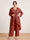 Chiffon Scoop Long Sleeves 3 Pieces Plus Size Pantsuits with Sequins & Jacket