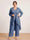Chiffon Scoop Long Sleeves 3 Pieces Plus Size Pantsuits with Sequins & Jacket