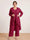 Chiffon Scoop Long Sleeves 3 Pieces Plus Size Pantsuits with Sequins & Jacket