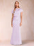 Sheath/Column Scoop Short Sleeves Mother of the Bride Dresses with Ruched