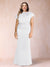 Sheath/Column Scoop Short Sleeves Plus Size Mother of the Bride Dresses with Ruched