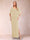 Sheath/Column Chiffon V-Neck Half Sleeves Mother of the Bride Dresses with Split Side