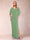 Sheath/Column Chiffon V-Neck Half Sleeves Mother of the Bride Dresses with Split Side