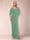 Sheath/Column Chiffon V-Neck Half Sleeves Mother of the Bride Dresses with Split Side
