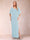 Sheath/Column Chiffon V-Neck Half Sleeves Mother of the Bride Dresses with Split Side