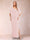 Sheath/Column Chiffon V-Neck Half Sleeves Mother of the Bride Dresses with Split Side