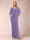 Sheath/Column Chiffon V-Neck Half Sleeves Mother of the Bride Dresses with Split Side