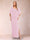 Sheath/Column Chiffon V-Neck Half Sleeves Mother of the Bride Dresses with Split Side