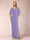 Sheath/Column Chiffon V-Neck Half Sleeves Mother of the Bride Dresses with Split Side