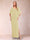 Sheath/Column Chiffon V-Neck Half Sleeves Mother of the Bride Dresses with Split Side