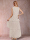 A-Line/Princess Scoop 3/4 Sleeves 2 Pieces Mother of the Bride Dress with Ruffles & Jacket