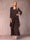 A-Line/Princess Scoop 3/4 Sleeves 2 Pieces Mother of the Bride Dress with Ruffles & Jacket