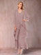 A-Line/Princess Scoop 3/4 Sleeves 2 Pieces Mother of the Bride Dress with Ruffles & Jacket