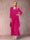 A-Line/Princess Scoop 3/4 Sleeves 2 Pieces Mother of the Bride Dress with Ruffles & Jacket