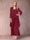 A-Line/Princess Scoop 3/4 Sleeves 2 Pieces Mother of the Bride Dress with Ruffles & Jacket
