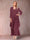 A-Line/Princess Scoop 3/4 Sleeves 2 Pieces Mother of the Bride Dress with Ruffles & Jacket