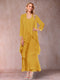 A-Line/Princess Scoop 3/4 Sleeves 2 Pieces Mother of the Bride Dress with Ruffles & Jacket