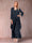 A-Line/Princess Scoop 3/4 Sleeves 2 Pieces Mother of the Bride Dress with Ruffles & Jacket