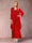A-Line/Princess Scoop 3/4 Sleeves 2 Pieces Mother of the Bride Dress with Ruffles & Jacket