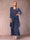 A-Line/Princess Scoop 3/4 Sleeves 2 Pieces Mother of the Bride Dress with Ruffles & Jacket