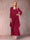 A-Line/Princess Scoop 3/4 Sleeves 2 Pieces Mother of the Bride Dress with Ruffles & Jacket