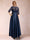 A-Line/Princess Scoop Half Sleeves Lace Wedding Guest Dresses with Applique