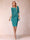 Sheath/Column Scoop Half Sleeves 2 Pieces Mother of the Bride Dress with Applique