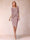 Sheath/Column Scoop Half Sleeves 2 Pieces Mother of the Bride Dress with Applique